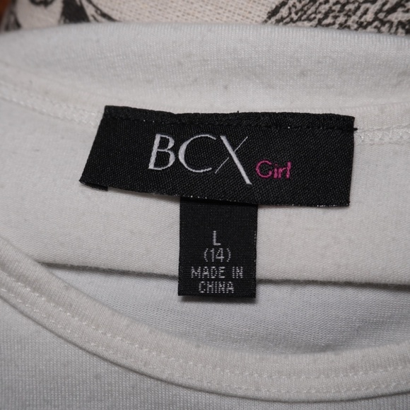 Macy's BCX Girls Navy Blue Lace and White Shirt Short Sleeve Dress Size 14 - Picture 6 of 8